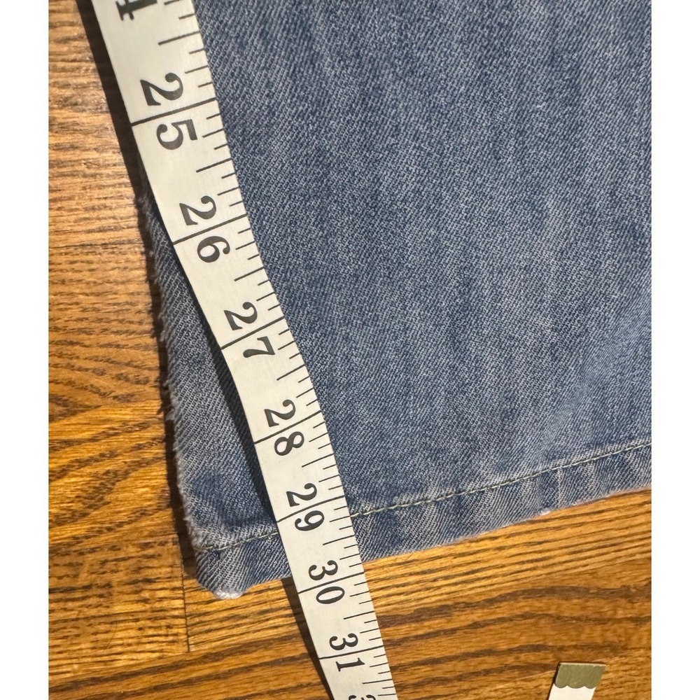 PD&C Men's Blue Medium Wash Ripped Denim Slim Straight Distressed Jeans Sz 32x30 - Picture 10 of 10